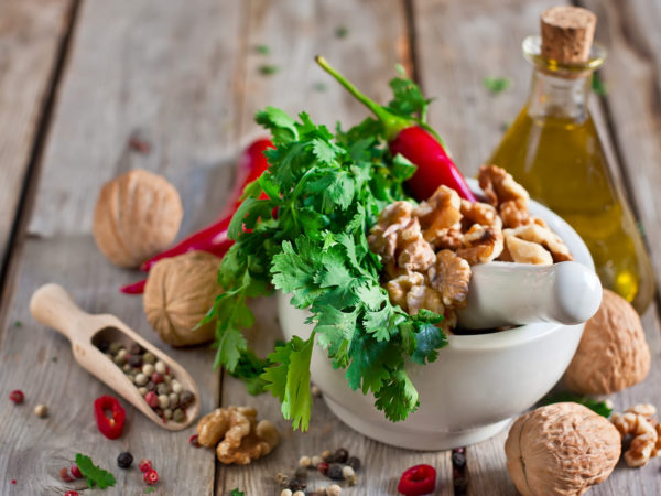 Cilantro Walnut Pesto | Recipes | Dr. Weil's Healthy Kitchen