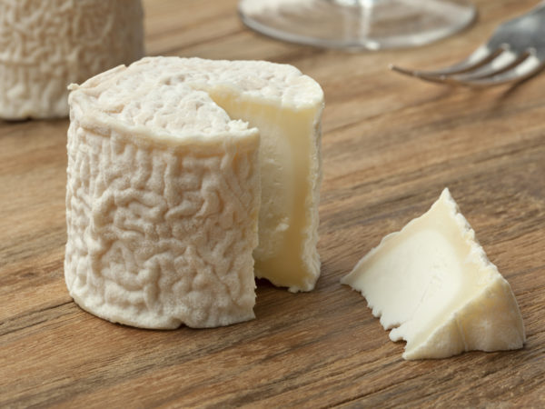Small French goats cheese and a piece