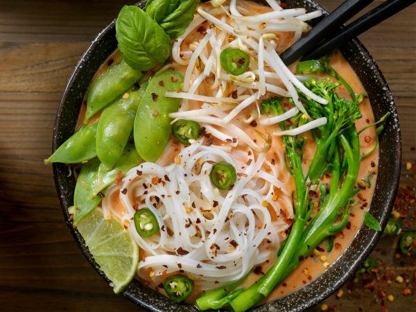 Tofu Curry, Cauliflower, Noodles & Cashews | Recipes | Dr. Weil's Healthy Kitchen